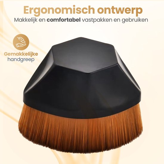 FlawBlend Pro – Naadloze foundationkwast voor een egale, airbrush finish in seconden