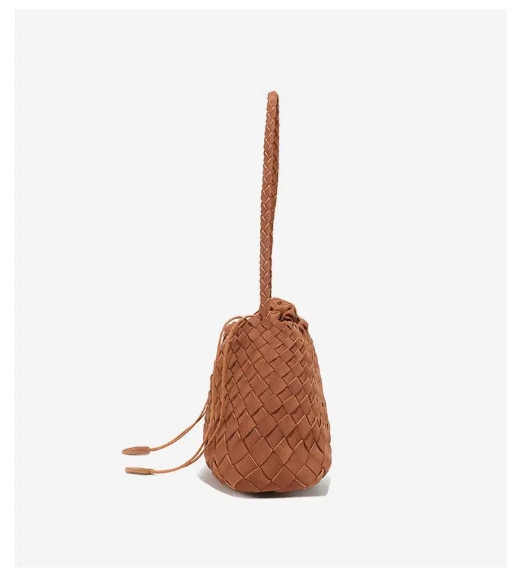 Vivienne Suede Woven Tote