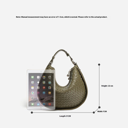 Céleste Leather Crescent Bag