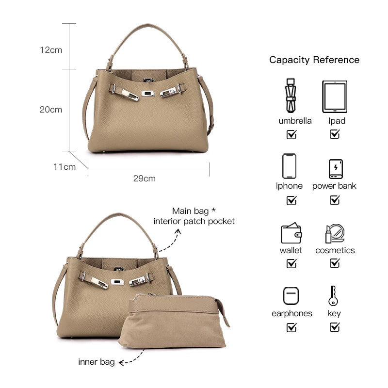 Héloïse Leather Shoulder Bag