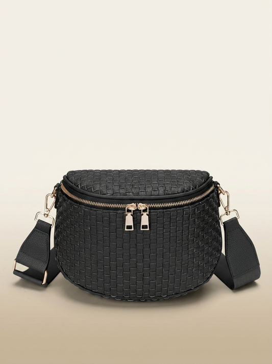 Louane Woven Saddle Bag - studio