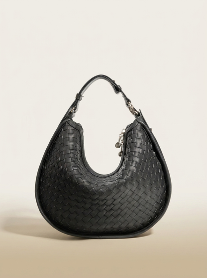 Céleste Leather Crescent Bag - studio