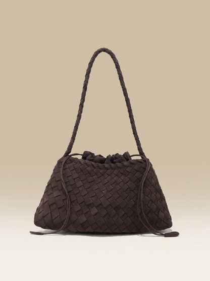 Vivienne Suede Woven Tote - studio
