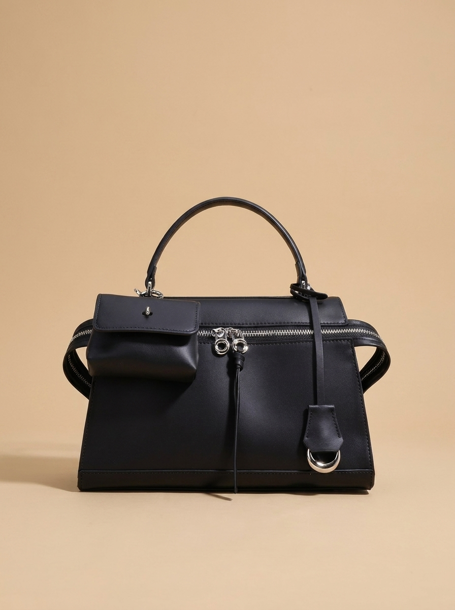 Delphine Vintage Work Bag studio shot on warm sand backdrop