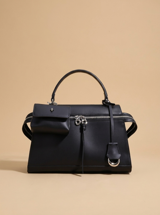 Delphine Vintage Work Bag studio shot on warm sand backdrop