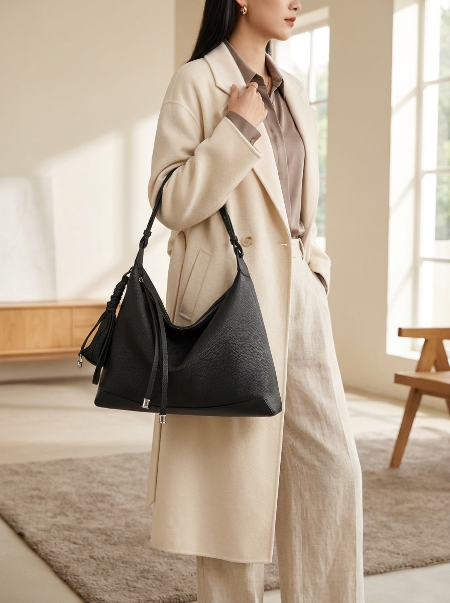 Noémie Everyday Tote carried on the shoulder