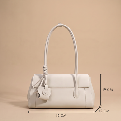 Colette shoulder bag dimensions: 35 cm wide, 19 cm high, 12 cm deep