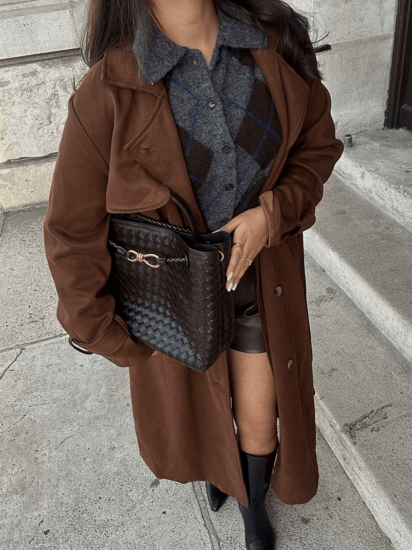 Camille Woven Handbag