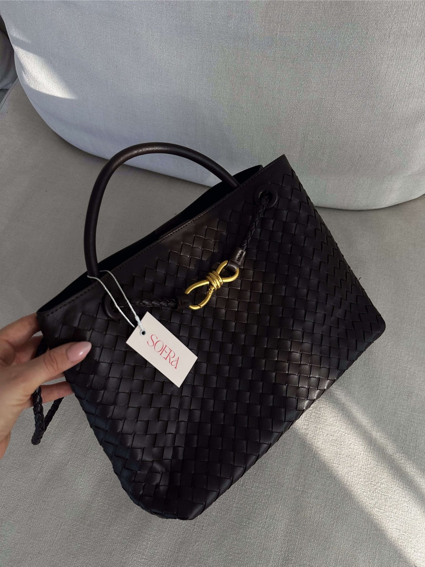 Camille Woven Handbag